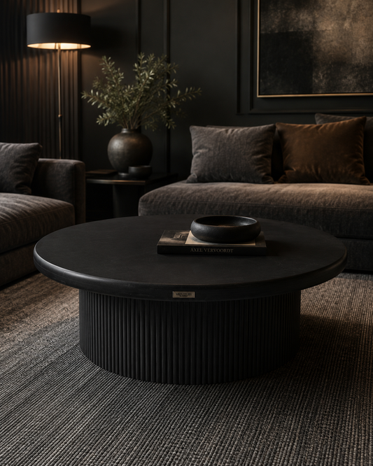 Orlando slate Microcement coffee table- Charcoal